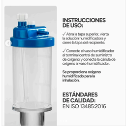 VASO HUMIFICADOR DE OXIGENO 500 ML MC MEDICAL